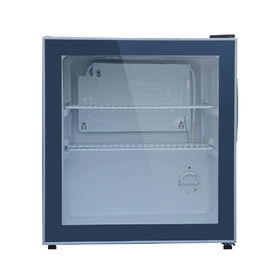 China 48 Liter Glass Door Beverage Cooler / Small Glass Door Fridge Adjustable Rack supplier