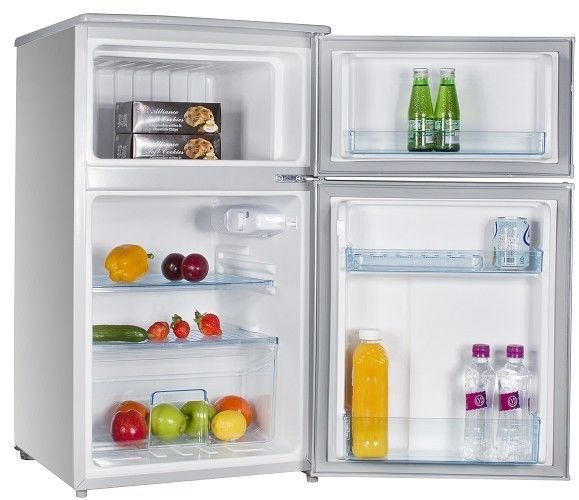 2 Door Compact Refrigerator Top Freezer Small Size Double Door Refrigerator