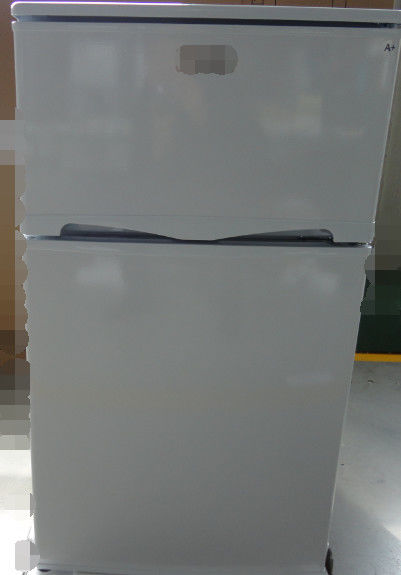 Silver 4 Star 2 Door Mini Fridge With Freezer 90 Liter A Energy Level