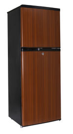 China Wooden Mini Two Door Fridge Freezer / Dual Door In Door Refrigerator supplier